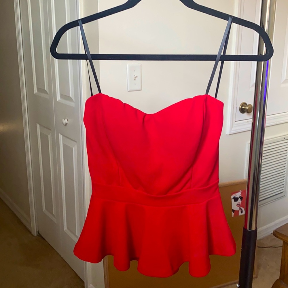 Strapless Red Windsor Top 💋